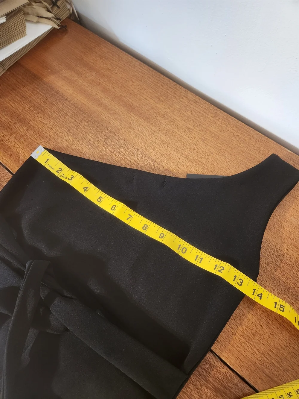 Nasty Gal One-Shoulder Black Wide-Leg Jumpsuit with Buckle Strap - Picture 4 of 14